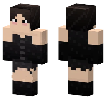 Ohime Black Outfit Minecraft skin
