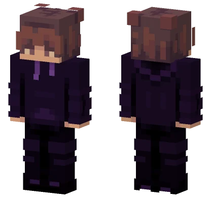 Dark Hoodie Boy Minecraft skin