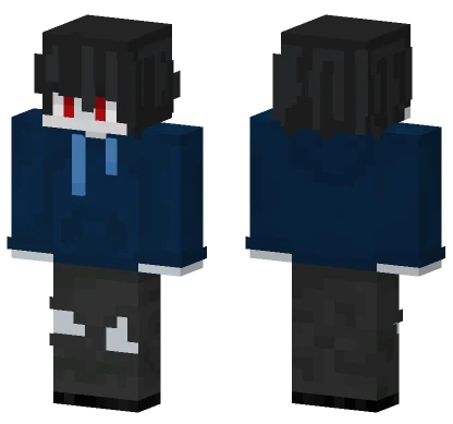 Dark Hoodie Boy Minecraft skin