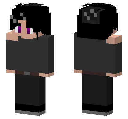 Dark Hoodie Girl Minecraft skin
