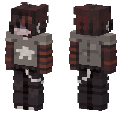 Dark Hoodie Outfit Minecraft skin