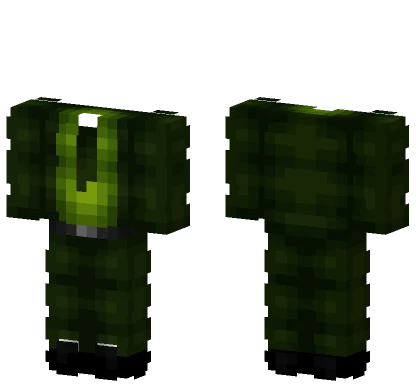 Dark Kelp Green Suit Tie Minecraft skin