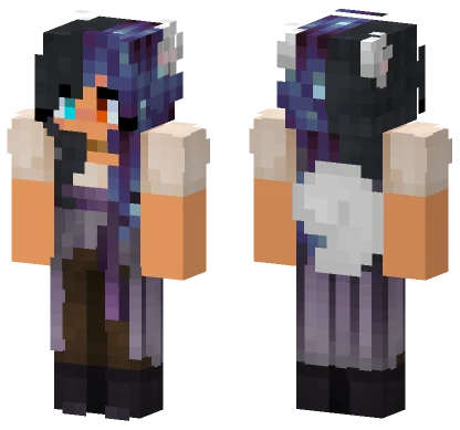 Dark Mage Girl Minecraft skin