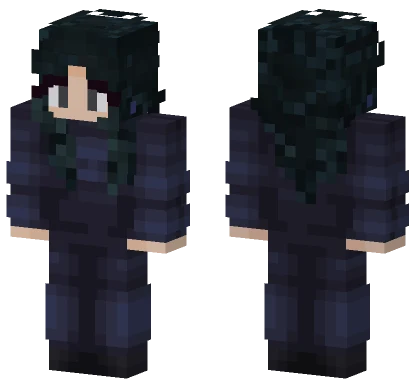 Dark Plaid School Uniform Minecraft skin
