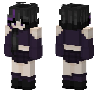 Dark Purple Girl Minecraft skin