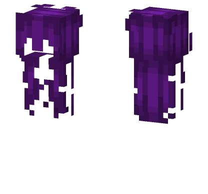 Dark Purple Hair Base Power Girl 89 Minecraft skin