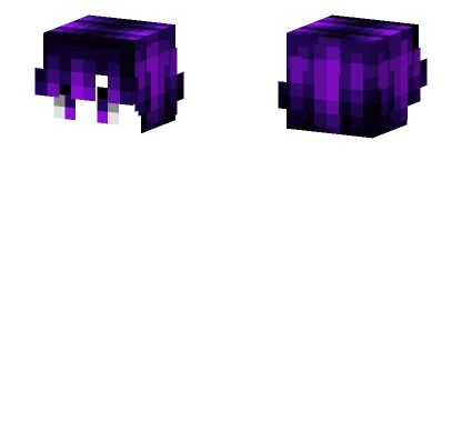Dark Purple Neon Glow Fade Minecraft skin