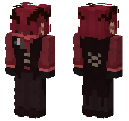 Dark Red Mage Minecraft skin