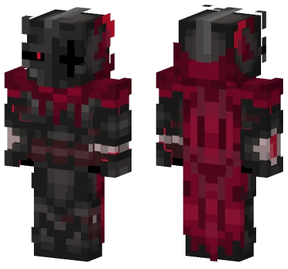 Dark Red Robot Minecraft skin