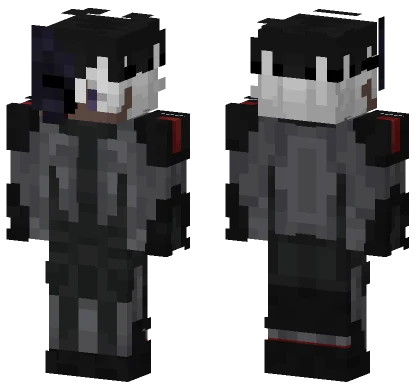 Dark Robot Warrior Minecraft skin