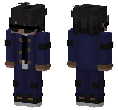 Dark School Uniform Boy Minecraft skin