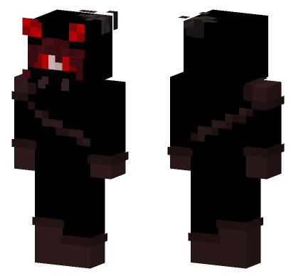 Dark Shadow Monster Minecraft skin