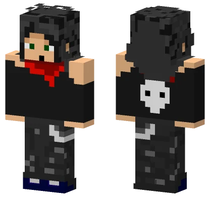 Dark Skull Hoodie Minecraft skin