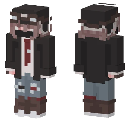 Dark Suit Minecraft skin