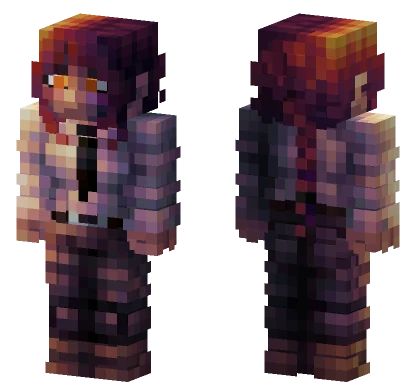 Dark Sunset Warrior Minecraft skin
