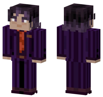 Dark Uniform Student Minecraft skin