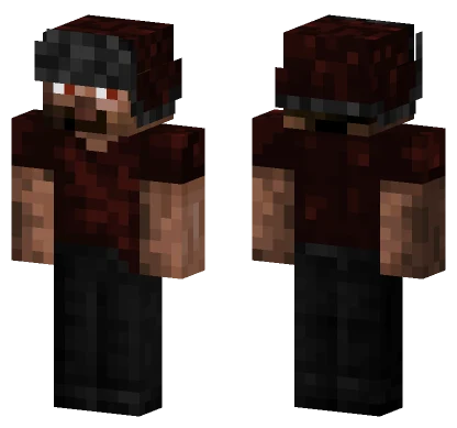 Dark Ushanka Man Minecraft skin
