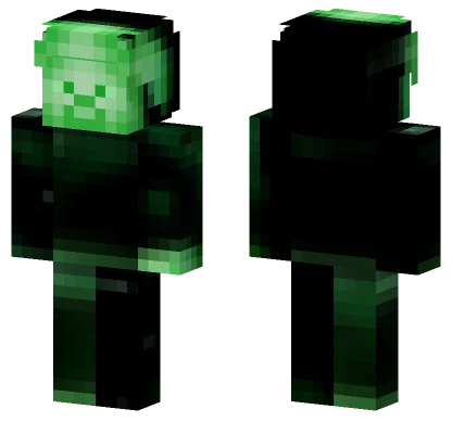 Darkness Green Steve Minecraft skin