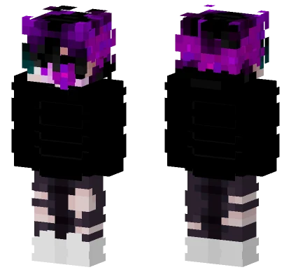 Darkness With Effects Minecraft skin