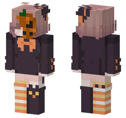 Dawsonslogo Pumpkin Girl Minecraft skin
