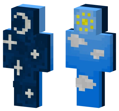 Day And Night Minecraft skin