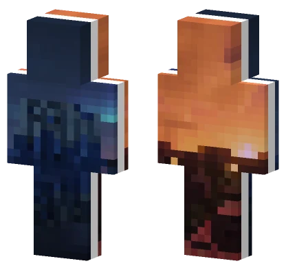 Day And Night Cityscape Minecraft skin