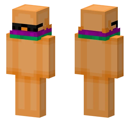 Ddfhg Orange Outfit Minecraft skin