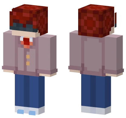 DDLC Male Blindfolded Minecraft skin