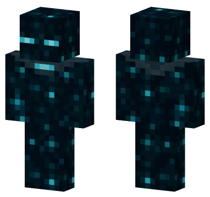 Deep Dark Warden Minecraft skin