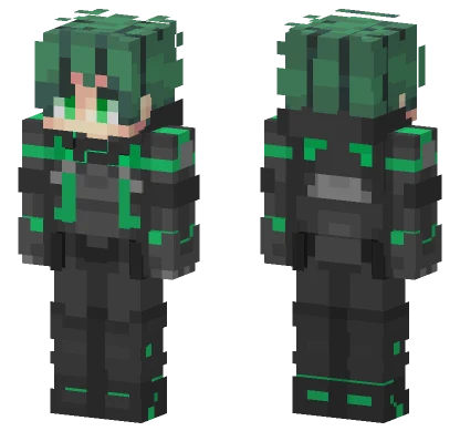 Deku Green Outfit Minecraft skin