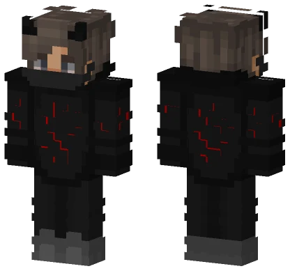 Demon Hoodie Minecraft skin