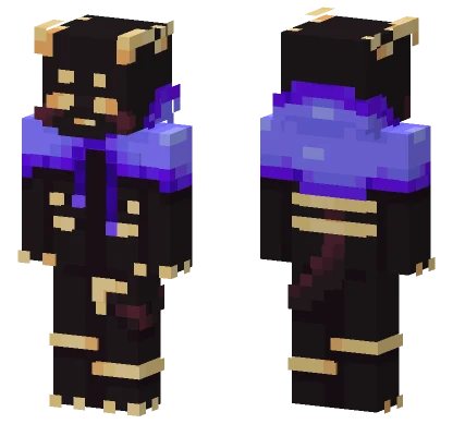 Demon Purple And Gold Thing Minecraft skin