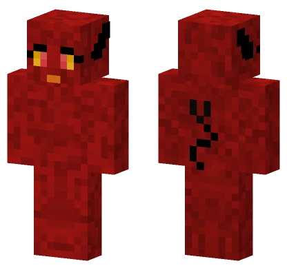 Demon Red Magma Minecraft skin