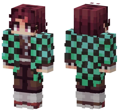 Demon Slayer Minecraft skin