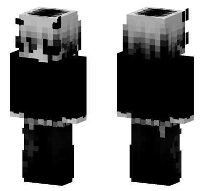 Demonic Black Skin Minecraft skin