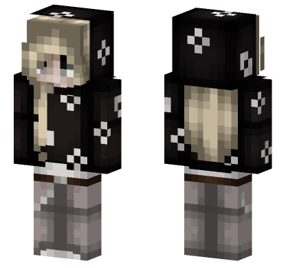 Denim Tears Hoodie Girl Minecraft skin