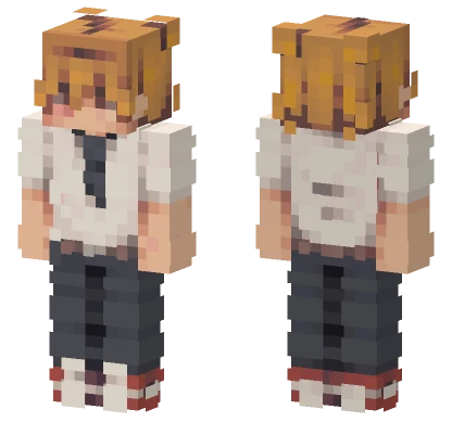 Denji Clean Minecraft skin