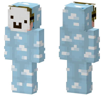 Derp Cloud Onesie Mask Minecraft skin