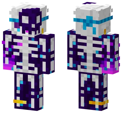 Destri Esqueleto RGB Minecraft skin