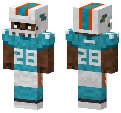 Devon Achane MFL Skin Minecraft skin