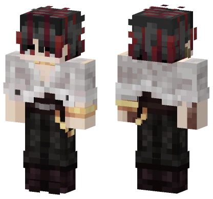Dextern Black Red Outfit Minecraft skin