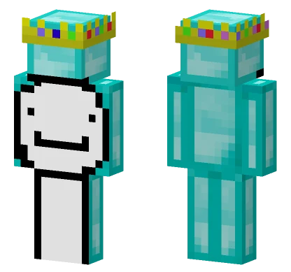 Diamond Dream With Crown Minecraft skin