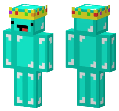 Diamond Slime Crown Minecraft skin