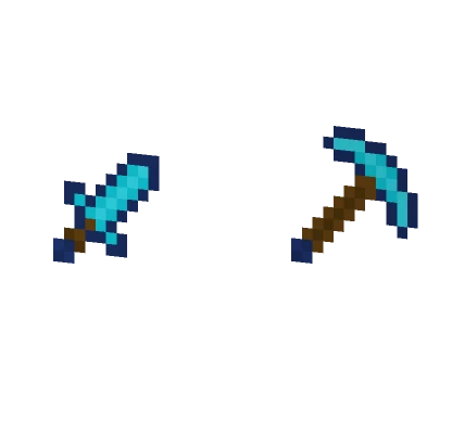 Diamond Sword and Pick Minecraft skin