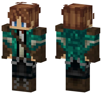Dimmer Blue Eyes Medieval Adventurer Minecraft skin