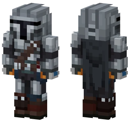 Din Djarin The Mandalorian Minecraft skin