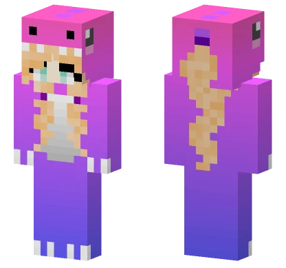 Dino Girl Minecraft skin