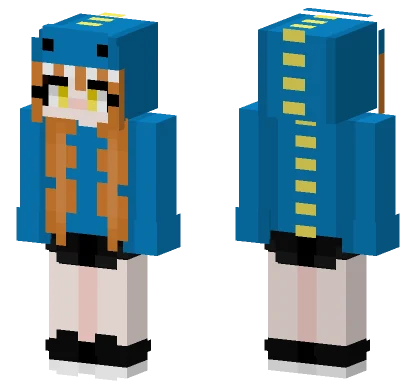Dinosaur Girl Minecraft skin