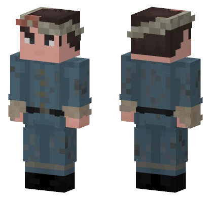 Dirty Denim Overalls Minecraft skin