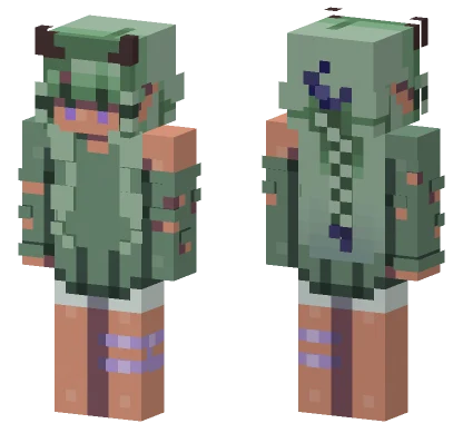 Disintegrating Chalk Face Minecraft skin